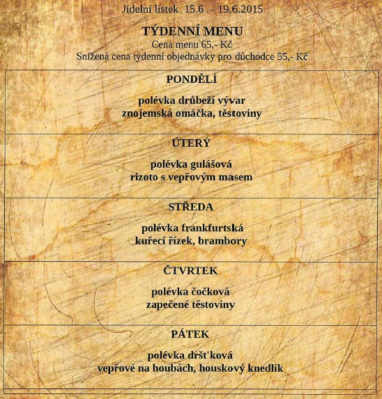 tydenni menu 20150615