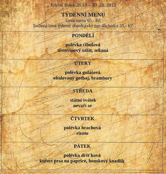 tydenni menu 20151026