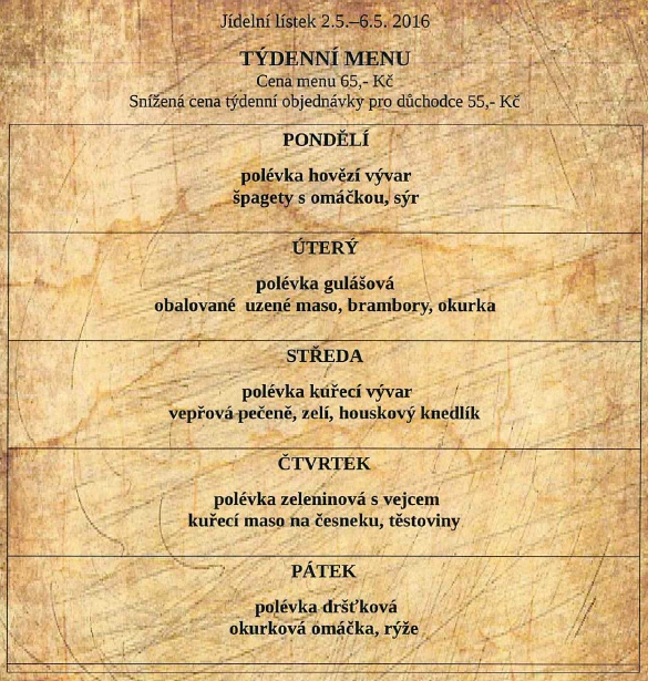 tydenni menu 20160502