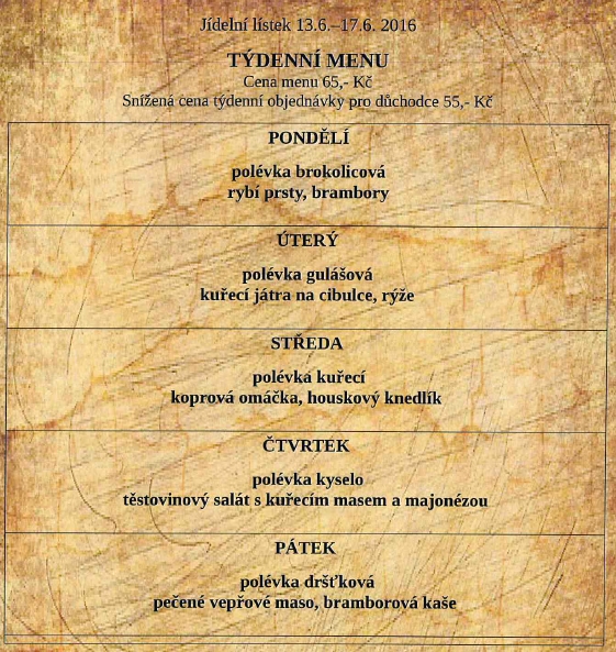 tydenni menu 20160613