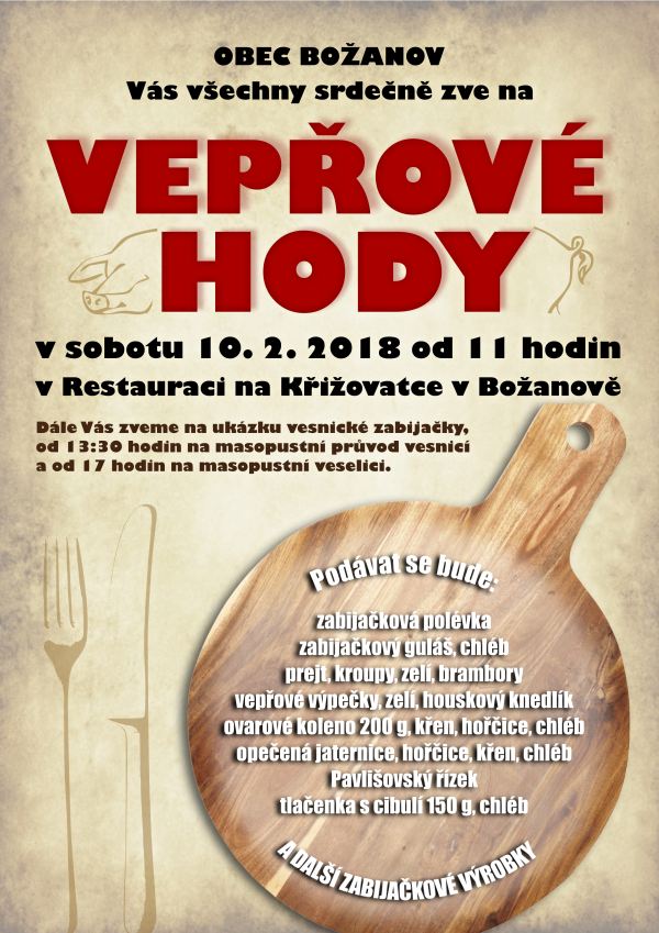 plakat veprove hody 2018